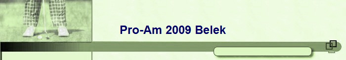 Pro-Am 2009 Belek